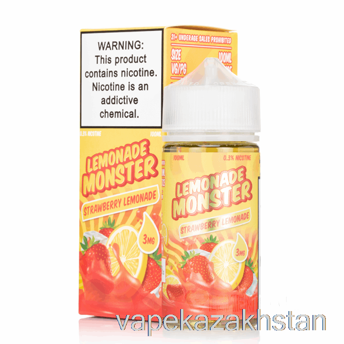 Vape Disposable Strawberry Lemonade - Lemonade Monster - 100mL 3mg